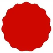 shumee Etiketa za kozarec za marmelado 5,5 cm, 48 kosov, mat rdeča