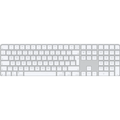 Apple Magic Keyboard s Touch ID in numerično tipkovnico - INT English - bele tipke