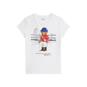Otroška bombažna kratka majica Polo Ralph Lauren bela barva, 313A96120001