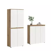 Livetastic Garderobna omara Scarpa, Barva Hrasta, Bela, 2 Kos