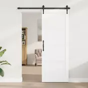 vidaXL Notranja vrata Bela 78 x 211 cm Vezani les