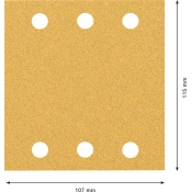EXPERT C470 brusni papir 115 x 107 mm, G 60, 50 kosov