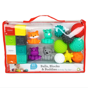 Infantino Set loptica, blokova i životinja za igranje