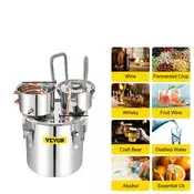SupplySwap Destilator za alkohol, konstrukcija iz nerjavečega jekla, DIY komplet za domače varjenje, tip B, (5000216739)