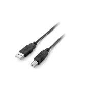EQUIP USB kabel 2.0 (A->B M/M9), 1,8m, črn