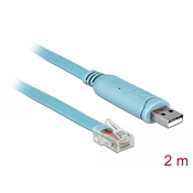 DeLOCK USB 2.0 A moški > RJ45 moški adapter, 2m, modri