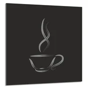 shumee STEKLENA PLOŠČA ZA KUHINJO 60x65 KAVA