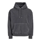 JACK & JONES Pulover JORNORREBRO temno siva