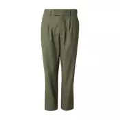 DAN FOX APPAREL Hlače na rob Kadir  zelena