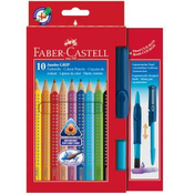 Barvice fabercastell jumbo grip 1/10 + čopič FABER-CASTELL