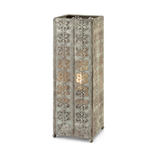 Siva stolna lampa Markslöjd Agra, visina 33,5 cm