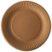 shumee Okrogli kraft papirnati krožniki 19 cm 100 kosov.
