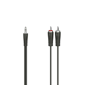HAMA Avdio kabel, 3,5 mm vtič Jack - 2 vtiča RCA, stereo, 5,0 m