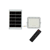 LED Zunanji solarni reflektorska LED/10W/3,2V IP65 4000K bela + Daljinski upravljalnik