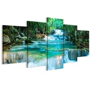 shumee Slika na italijanskem platnu 100 x 50 cm pentaptih - eklektični slog - narava Slika na italijanskem platnu 200 x 100 cm pentaptih - eklektični slog - narava