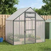 vidaXL Ptičnik Antracit 181,5 x 110,5 x 173,5 cm Varjena žičnata mreža