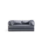 Atelier del Sofa Dvosed Via Con, 200x100x80 cm, Siva