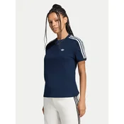 adidas Majica Lace 3 Stripes LG4264 Mornarsko modra Regular Fit