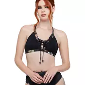 Ženske kopalke (zgornji del) KILLSTAR - Cinder Root - Black/Multi - KSRA014516