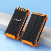 BOT Solarna banka SP5 1 panel 20000mAh s kabli oranžna