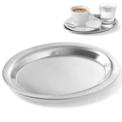 Hendi Ovalni jekleni pladenj za serviranje kave 26,5x19,5 cm