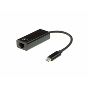 EWENT Adapter USB-C v RJ45 Ethernet, črn, Ewent EW9828