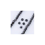 Kristalna perla romb 4 mm jet crna-niska 40 cm