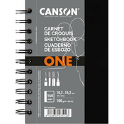 Canson Book Spiral-Bound Short Side One Skicirka 15,2 x 10,2 cm 100 g Portrait