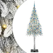 Vidaxl Božično drevo med 300 LED z stojalom Bela 210 cm PE in jeklo
