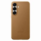 Samsung Zaščitni ovitek iz veganskega usnja za Galaxy S25  Brown