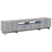 vidaXL 5-delna LED TV omarica Siva Sonoma Inženirski les
