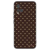 Silikonski črni ovitek za Vivo Y33s - Vanilla Dots & Chocolate
