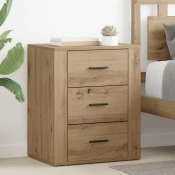 vidaXL Nočna omarica artisan hrast 50 x 36 x 60 cm Konstruiran les