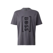 BOSS Funkcionalna majica temno siva/črna