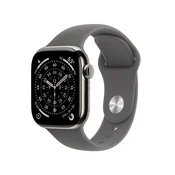Apple Watch Series 11 pametna ura, GPS + Cellular, 42mm + pašček, S/M, titan (Natural Titanium) (MF8M4WF/A)