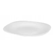 shumee Quadro square bel plitek jedilni krožnik 28 cm