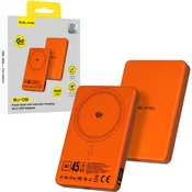BLAVEC Powerbank BJ-05 Ultra Fast 10000 mAh 16 mm Tip C Qi2.2 25 W PD 45 W Magnetna indukcija MagSafe 2v1 PBBJ05-QI22MC10O Oranžna Aluminij