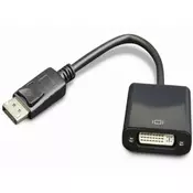 A-DPM-DVIF-002 Gembird DisplayPort to DVI adapter cable, black