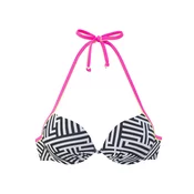 BUFFALO Bikini zgornji del  rumena / roza / črna / bela