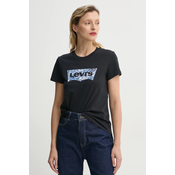 Pamucna majica Levis THE PERFECT TEE za žene, boja: crna, 17369