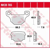ZAVORNE OBLOŽNICE TRW ZF KH093 ORGANSKE APRILIA RX 125 08-13, DERBI SENDA/TERRA/GPR 125 08-16, GAS GAS EC 250/300 12-16, RIJEJU MARATON 125 09-, ZADNJE