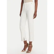 Elisabetta Franchi Hlače iz tkanine PA-166-61E2-V300 Bela Slim Fit