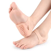 INF Odebeljene petne rokave (1 par) - SEBS gel ščitniki za pete za lajšanje plantarnih fasciitis Beige, (5000335941)