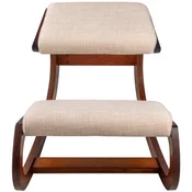 VEVOR Ergonomski stol za klečanje stol za pravilno držo 41x29x7 cm rjav