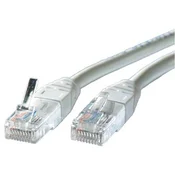 ROLINE Roline 21.15.0501 RJ45 omrežni kabel\, Patch kabel CAT 5e U/UTP 1.00 m siva  1 kos, (20420516)