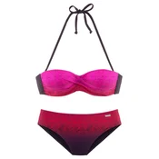 LASCANA Bikini Iris, roza, črna, rdeča