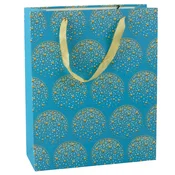 Elegantna darilna torba Zlati zvezde Modra 32 x 26 x 12 cm