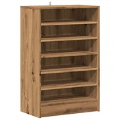 Vidaxl Omarica za čevlje artisan hrast 60x35x92 cm inženirski les