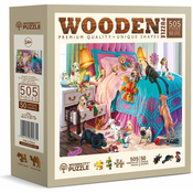 WOODEN CITY Lesena sestavljanka Naughty Puppies 505 kosov