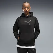 Puma ESS SEQUINS STANDARD HOODIE FL, ženski pulover, crna 694577